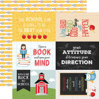 Echo Park - School Rules Collection - 12 x 12 Double Sided Paper - 4 x 6 Journaling Cards