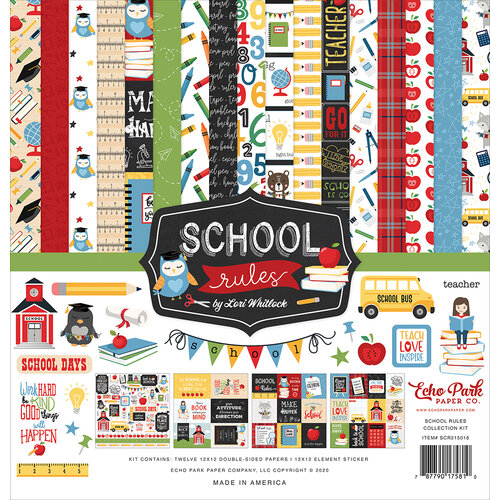 Echo Park - School Rules Collection - 12 x 12 Collection Kit