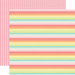 Echo Park - Sunny Days Ahead Collection - 12 x 12 Double Sided Paper - Rainbow Stripe