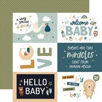 Echo Park - Special Delivery Baby Boy Collection - 12 x 12 Double Sided Paper - 6 x 4 Journaling Cards