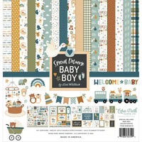 Baby Boy Scrapbook Kit Graphic by PaperiePrintsCo · Creative Fabrica