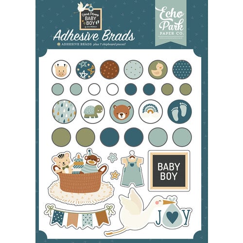 ECHO PARK Special Delivery Baby BOY Collection Kit - Scrapbook Generation
