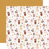 Echo Park - Special Delivery Baby Girl Collection - 12 x 12 Double Sided Paper - Baby Girl's Animals
