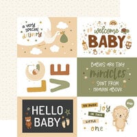 Echo Park - Special Deliver Baby Collection - 12 x 12 Double Sided Paper - 6 x 4 Journaling Cards