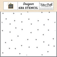 Echo Park - Special Deliver Baby Collection - 6 x 6 Stencils - Tiny Triangles