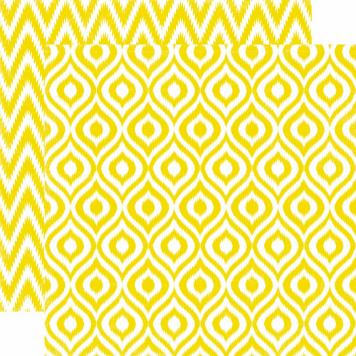 Echo Park - 5th Avenue Collection - 12 x 12 Double Sided Paper - Sequin Ikat