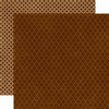 Echo Park - Runway Collection - 12 x 12 Double Sided Paper - Brown Quatrefoil