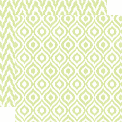 Echo Park - 34th Street Collection - 12 x 12 Double Sided Paper - Sprig Ikat