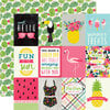 Echo Park - Summer Fun Collection - 12 x 12 Double Sided Paper - 3 x 4 Journaling Cards