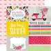 Echo Park - Summer Fun Collection - 12 x 12 Double Sided Paper - 4 x 6 Journaling Cards