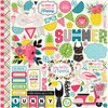 Echo Park - Summer Fun Collection - 12 x 12 Cardstock Stickers - Elements