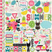 Echo Park - Summer Fun Collection - 12 x 12 Cardstock Stickers - Elements