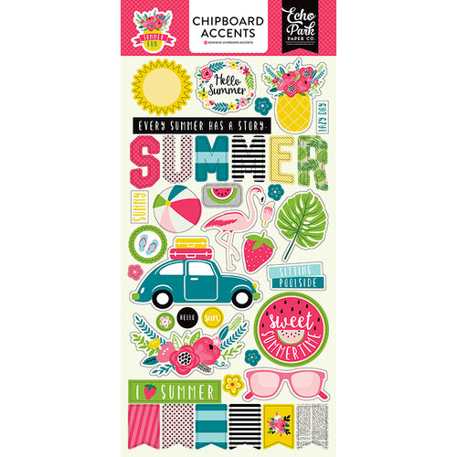 Echo Park - Summer Fun Collection - Chipboard Stickers