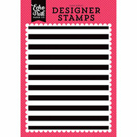 Echo Park - Summer Fun Collection - Clear Photopolymer Stamps - Cabana Stripe A2 Background