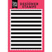 Echo Park - Summer Fun Collection - Clear Photopolymer Stamps - Cabana Stripe A2 Background
