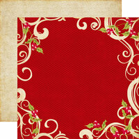 Echo Park - Season's Greetings Collection - Christmas - 12 x 12 Double Sided Paper - Swirls