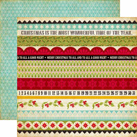 Echo Park - Season's Greetings Collection - Christmas - 12 x 12 Double Sided Paper - Border