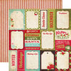 Echo Park - Season's Greetings Collection - Christmas - 12 x 12 Double Sided Paper - Journaling Cards