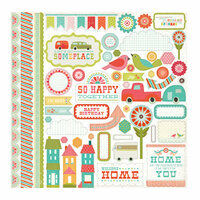 Echo Park - So Happy Together Collection - 12 x 12 Cardstock Stickers - Elements