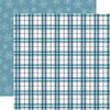 Echo Park - Snowed In Collection - 12 x 12 Double Sided Paper - Polar Plaid