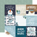 Echo Park - Snowed In Collection - 12 x 12 Double Sided Paper - 4 x 4 Journaling Cards