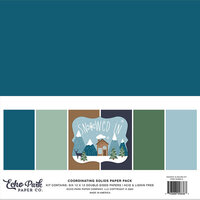Echo Park - Snowed In Collection - 12 x 12 Paper Pack - Solids