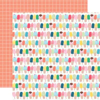 Echo Park - Sun Kissed Collection - 12 x 12 Double Sided Paper - Cool Treats