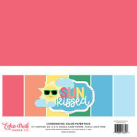 Echo Park - Sun Kissed Collection - 12 x 12 Paper Pack - Solids