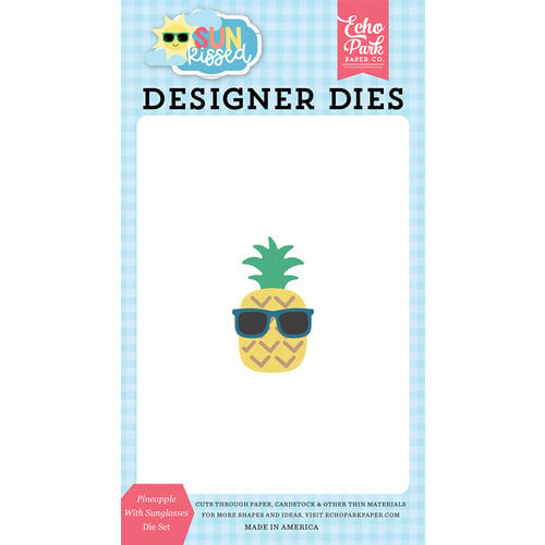 Echo Park - Sun Kissed Collection - Designer Dies - Pineapple With Sunglasses
