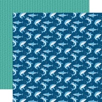 Echo Park - Sea Life Collection - 12 x 12 Double Sided Paper - Shark Attack