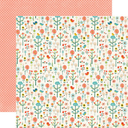 Echo Park - Simple Life Collection - 12 x 12 Double Sided Paper - Merry Meadow