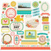 Echo Park - Simple Life Collection - 12 x 12 Cardstock Stickers - Elements