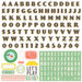 Echo Park - Simple Life Collection - 12 x 12 Cardstock Stickers - Alphabet