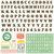 Echo Park - Simple Life Collection - 12 x 12 Cardstock Stickers - Alphabet