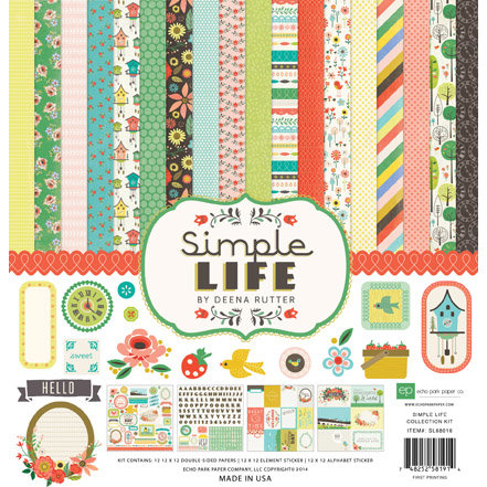 Echo Park - Simple Life Collection - 12 x 12 Collection Kit