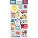 Echo Park - A Slice of Summer Collection - Chipboard Stickers - Phrases