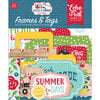 Echo Park - A Slice of Summer Collection - Ephemera - Frames and Tags