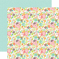 Echo Park - Spring Collection - 12 x 12 Double Sided Paper - Fancy Floral
