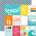 Echo Park - Summer Party Collection - 12 x 12 Double Sided Paper - Journaling Cards