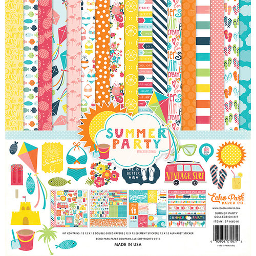 Echo Park - Summer Party Collection - 12 x 12 Collection Kit