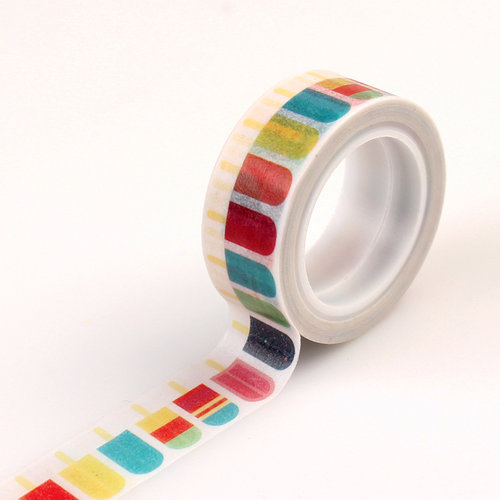 Echo Park - Summer Party Collection - Decorative Tape - Popsicles