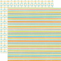 Echo Park - Splash Collection - 12 x 12 Double Sided Paper - Mini Stripes