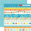 Echo Park - Splash Collection - 12 x 12 Double Sided Paper - Borders