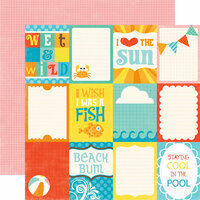 Echo Park - Splash Collection - 12 x 12 Double Sided Paper - Journaling