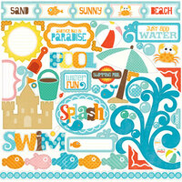 Echo Park - Splash Collection - 12 x 12 Cardstock Stickers - Elements