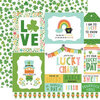 Echo Park - Happy St Patrick's Day Collection - 12 x 12 Double Sided Paper - Multi Journaling Cards