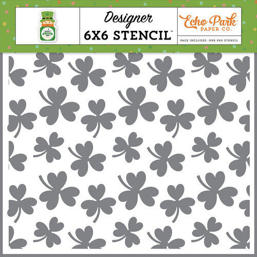 Echo Park - Happy St Patrick's Day Collection - 6 x 6 Stencils - Lucky Day Shamrock