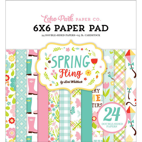 Echo Park - Spring Fling Collection - 6 x 6 Paper Pad