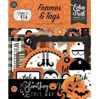 Echo Park - Spooky Collection - Halloween - Ephemera - Frames and Tags