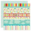 Echo Park - Sweet Summertime Collection - 12 x 12 Double Sided Paper - Sunny Days Border